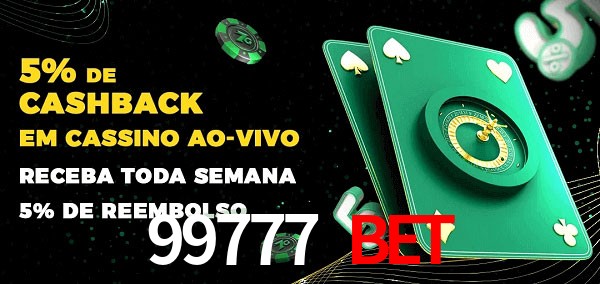 Promoções do cassino ao Vivo 99777 Bet